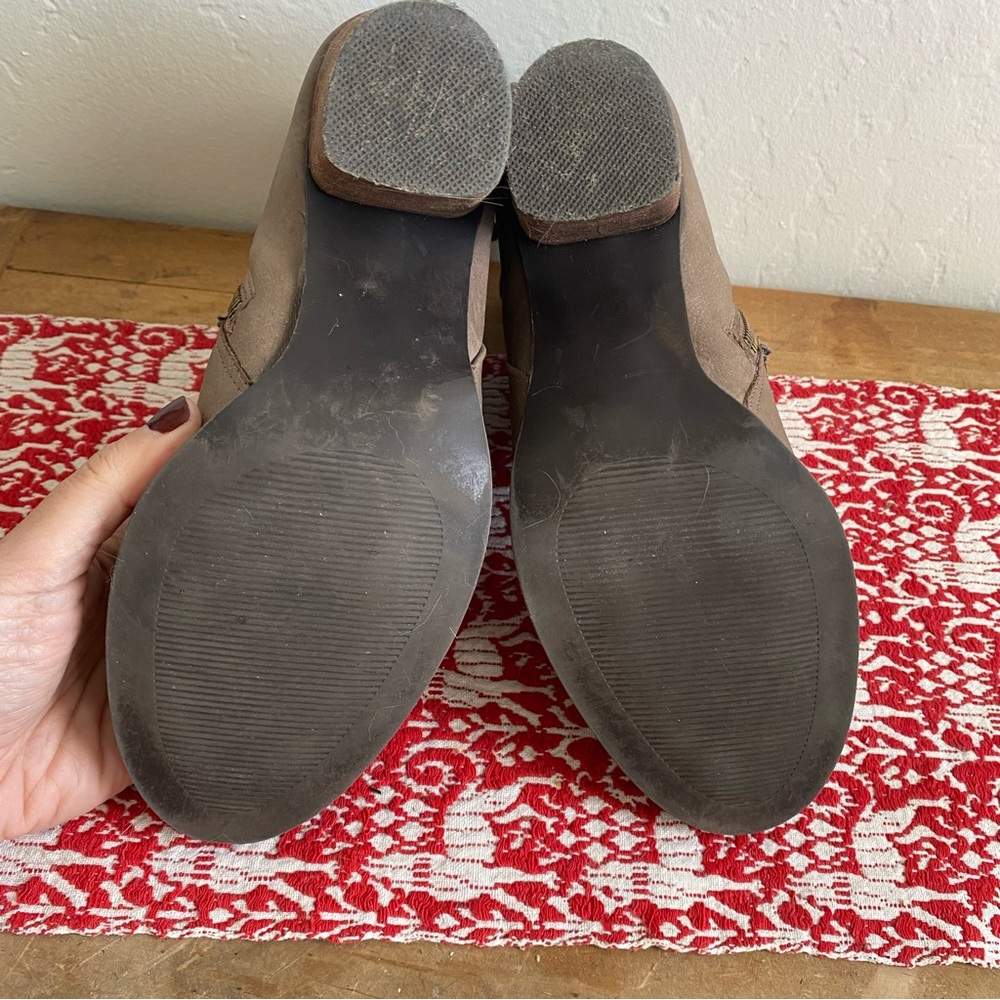 MADDEN GIRL Strappy Brown Heeled Booties - Picture 4 of 12